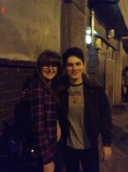 Tweeted by "@JohnsSociopath": "SO happy I got to meet @BradKavanagh he was so so lovely and even better live than I could've possibly imagined!".