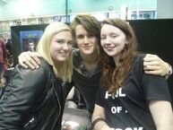 Tweeted by "GEORGIA" on April 29th: "@Eugene_Simon thank you for the picture! you're so lovely!".