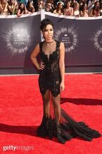 Tweeted by "@alice1059" 3 hours ago: "Cool dress or just weird? Actress Alexandra Shipp attends the #2014VMAs this evening.".