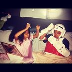 Tweeted by Alexandra: "Playing doctor with my brother #tbt #africandolly #mybrotherthinkshesagoalie".