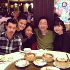 Tweeted by "Oliver Biles" 10 hours ago: "Dim Sum with the Hong Kong gang. Lovely to catch up with you all :)".