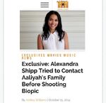 Tweeted by "@AaliyahArchives" October 16th: "#TeamAaliyah peep this link! Smh...👉 http://hiphollywood.com/2014/10/exclusive-alexandra-shipp-tried-to-contact-aaliyahs-family-before-shooting-biopic/@AlexShipppp …".