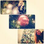Tweeted by "@AustinDash": "My favorite 🐷🐼🎄 ornaments. 🎅🎁". You see Ana Mulvoy Ten in it.