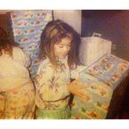 From Jade Ramsey's Instagram/Websta: "Me many birthdays ago when my presents were bigger than I was, mum chose my party dress and I got drunk off jelly and ice cream 🎈".