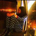 Tweeted by Alexandra: "Taking in the night lights on the Liverpool eye. #daydreaming".