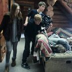 From "Beneath Water" Instagram/Websta: "@louisaconnollyburnham @charliemanton94 @domjohn123 @mirandacawilson at work - #beneathwater".