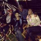 Alexandra Shipp behind the scenes of "Drumline 2: A new Beat".