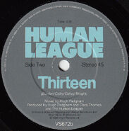 The Lebanon 7in UK Thirteen B label