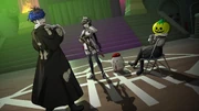 Takumi meets the students at the Second-to-Last Defense Academy.