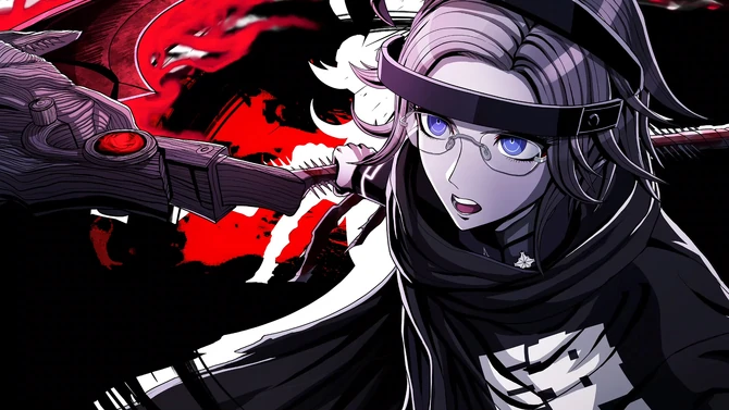 Eito Aotsuki wielding his weapon in battle.