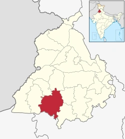 Bhatinda in punjab map