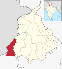 Map Of Fazilka District Fazilka District | The India Wiki | Fandom