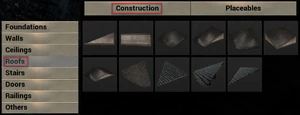 Construction Menu Roofs