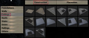 Construction Menu Ceilings