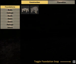 Construction Menu Foundations