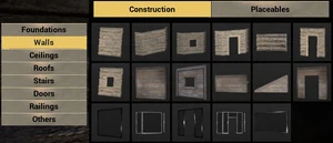 Construction Menu Walls