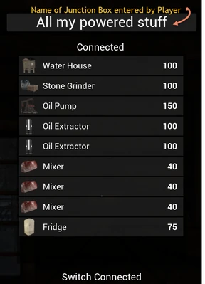 Junction Box user interface