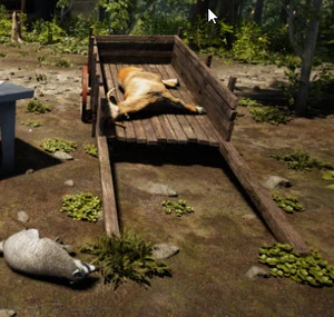 Log Cart carrying an animal