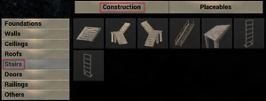 Construction Menu Stairs