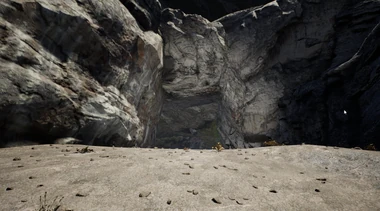 Mouths of Caves can be difficult to find if the vegetation is not cleared away. In this image, trees obscuring the mouth of the Cave have been chopped down.