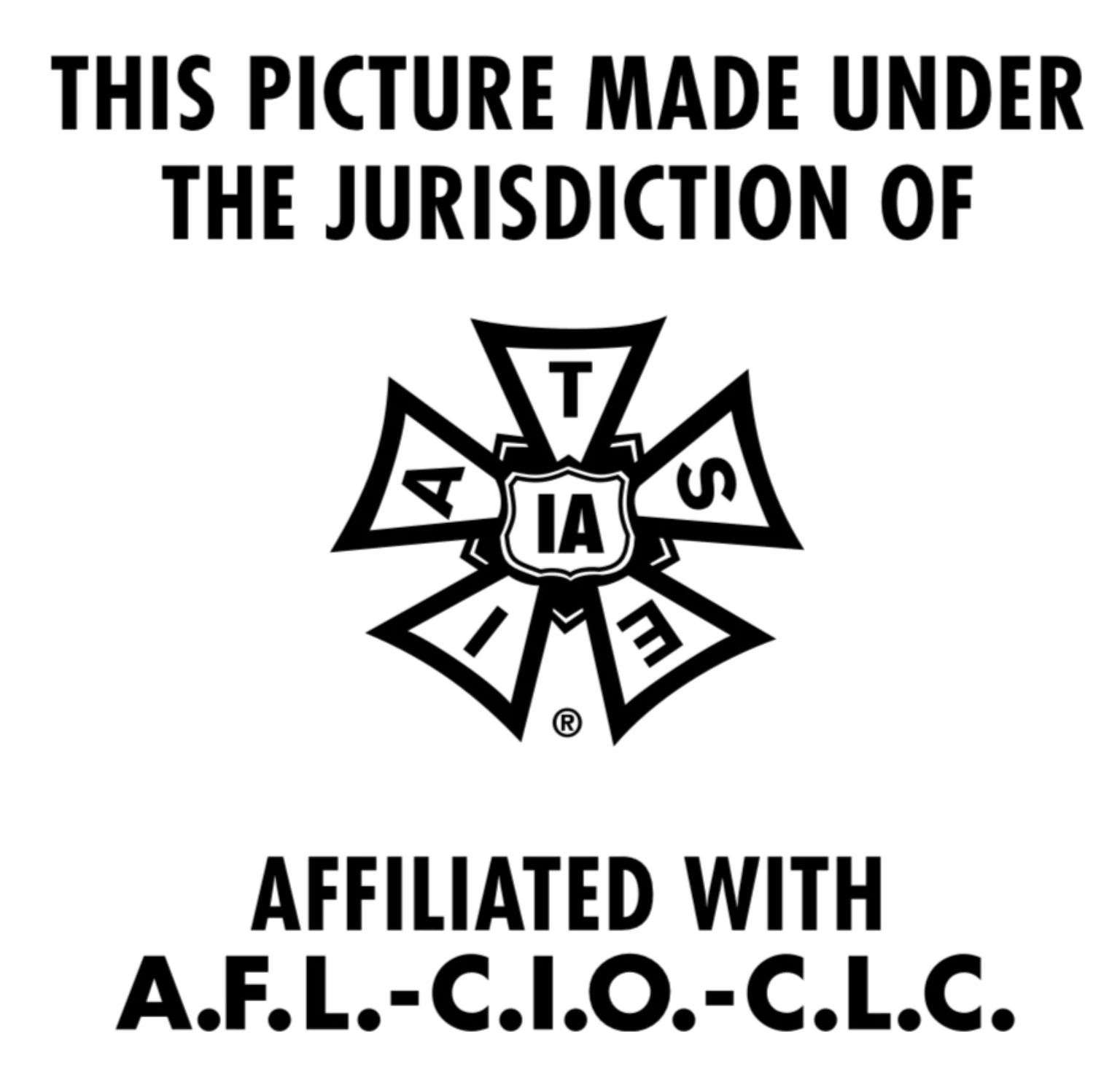 Made under. Iatse. Motion picture association of america логотип. Санни дей джек. This picture of you is.