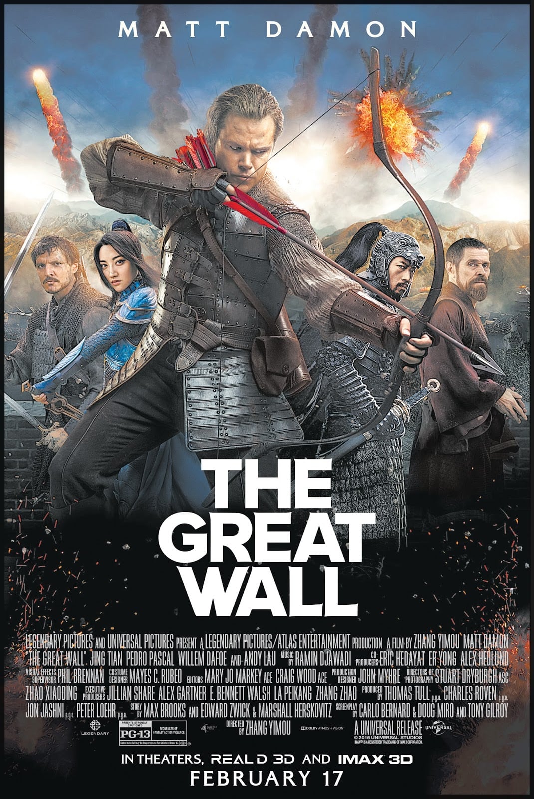 reviews of the great wall movie