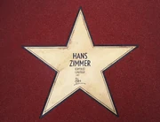 Zimmer's Star on the "Boulevard der Stars" in 
