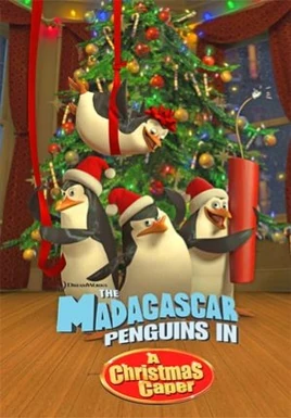 Madagascar penguins christmas poster