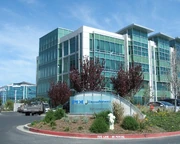 Former PDI/DreamWorks headquarters at Redwood City's Pacific Shores Center before the company moved in 2012 to larger facilities in another building in the same office complex
