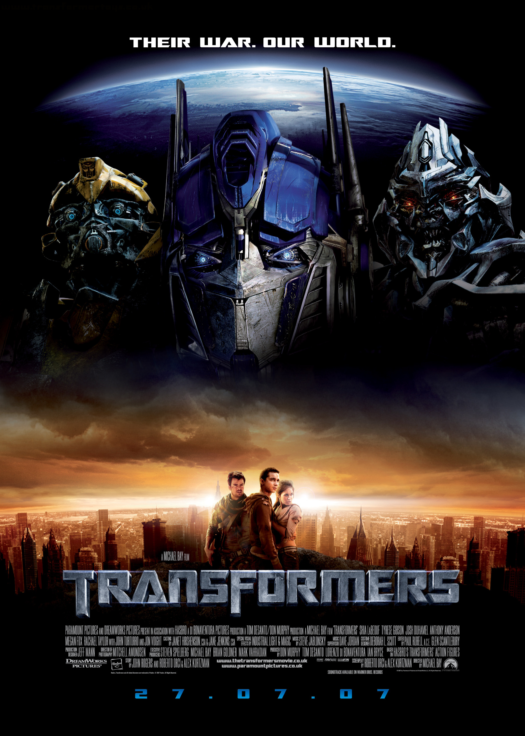 Transformers (film), The JH Movie Collection's Official Wiki