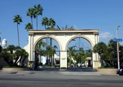 Paramount Pictures' studio lot in Hollywood (Melrose Gate entrance)