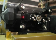 A Dolby Digital Penthouse Soundhead mounted on a mid-1950s vintage Kalee model 20 projector