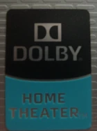 A Dolby home theater badge on a laptop