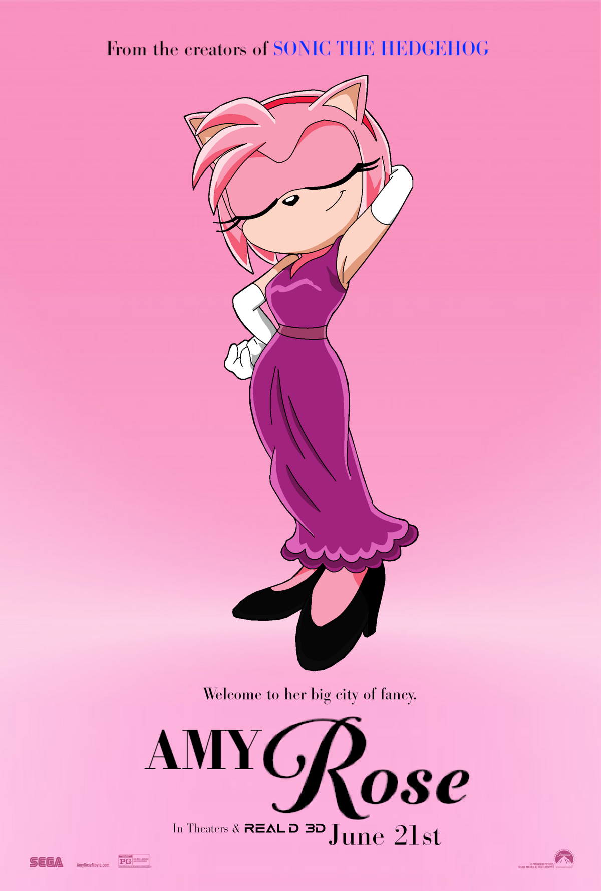 🌟nic🌟 on X: Movie Amy 🥰 #AmyRose #Sonic #SonicMovie #art