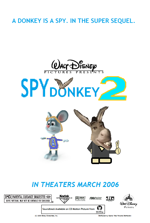 Spy Donkey 2 (2006 computer-animated spy comedy film; Disney Animated film)  | The JH Movie Collection's Official Wiki | Fandom