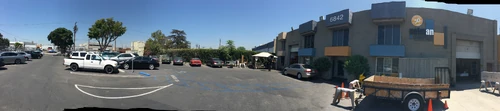 Parking lot and building of the first company headquarters of ILM in , where the special effects of the first Star Wars movie were produced