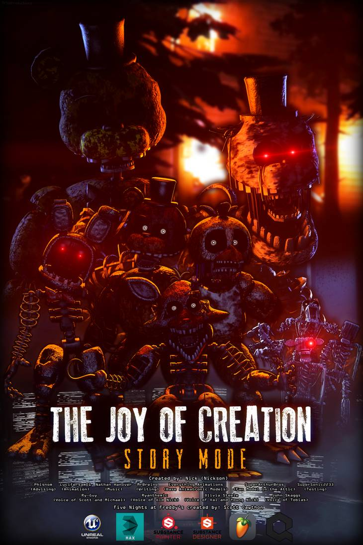 the joy of creation story mode start screen