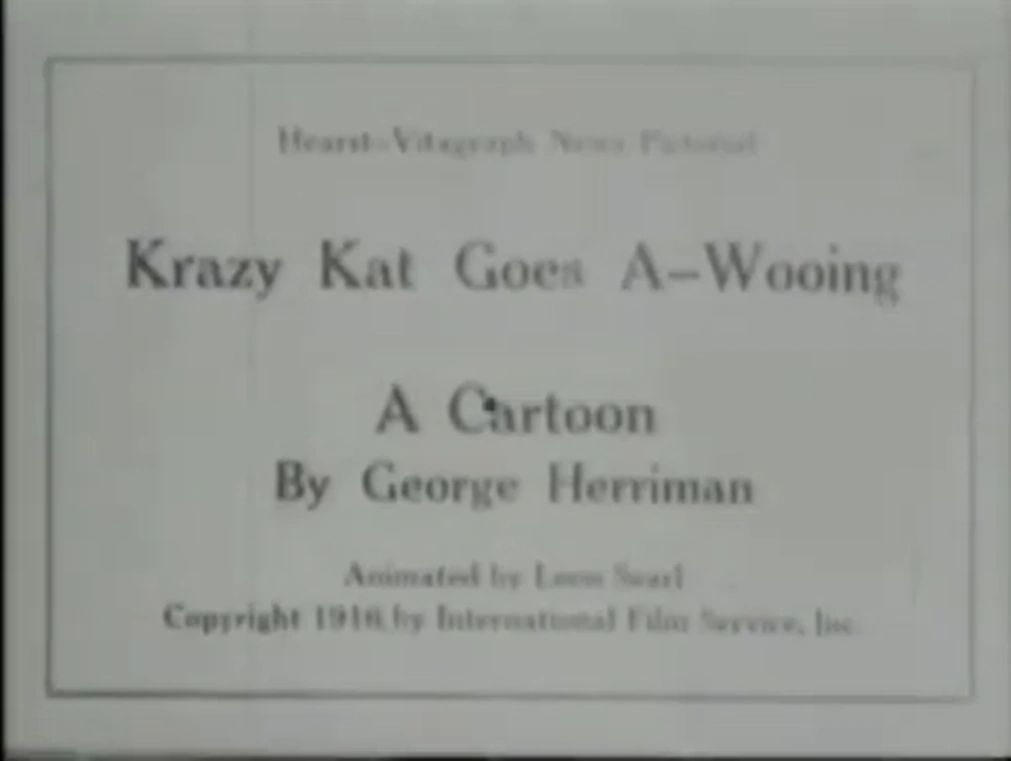 Krazy Kat Goes AWooing The Krazy Kat Wiki Fandom