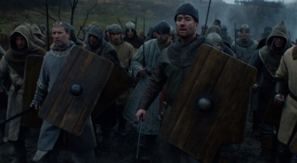 Danes and Saxons mass for battle on the set of The Last Kingdom