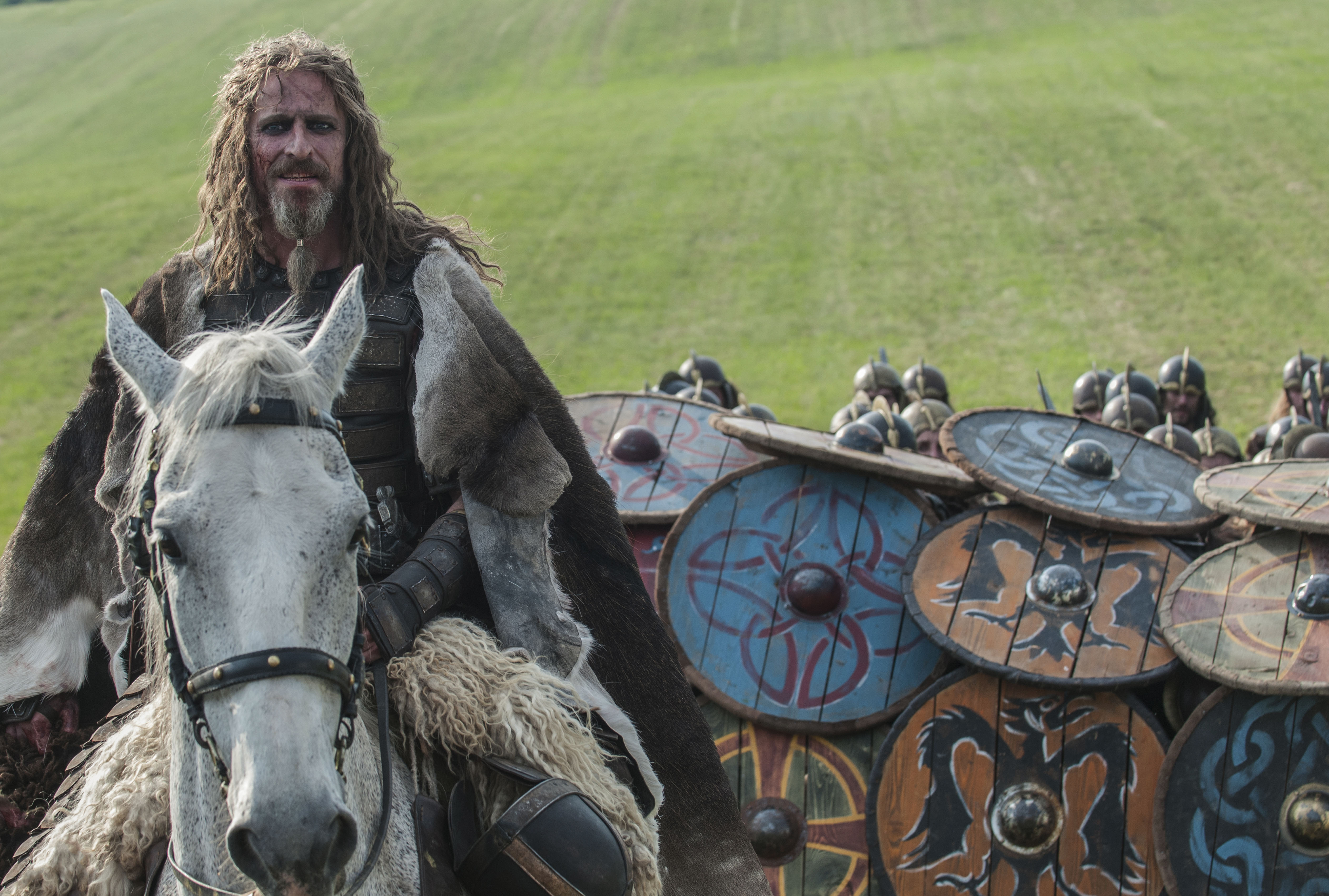 Danes and Saxons mass for battle on the set of The Last Kingdom