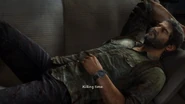 Joel "ammazza il tempo" dormendo