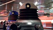 The Dalek Prime Minister, with the Blue General in the background