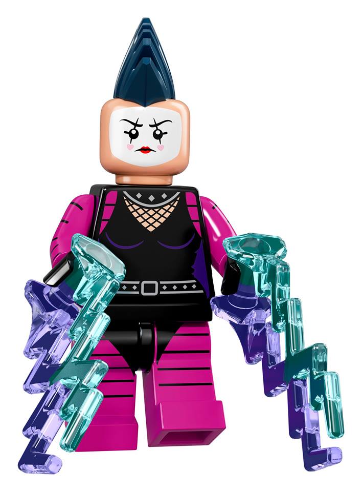 Irokese lila Punker Film Minifigures Mime The LEGO Batman Movie Figur Neu 
