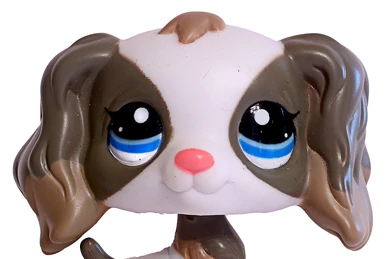 Figurine Littlest Pet Shop LPS – Chien épagneul #960 – Hasbro – Occasion