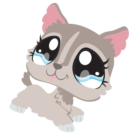 Littlest Petshop LPS #386 Chien Dog Husky + Accessories