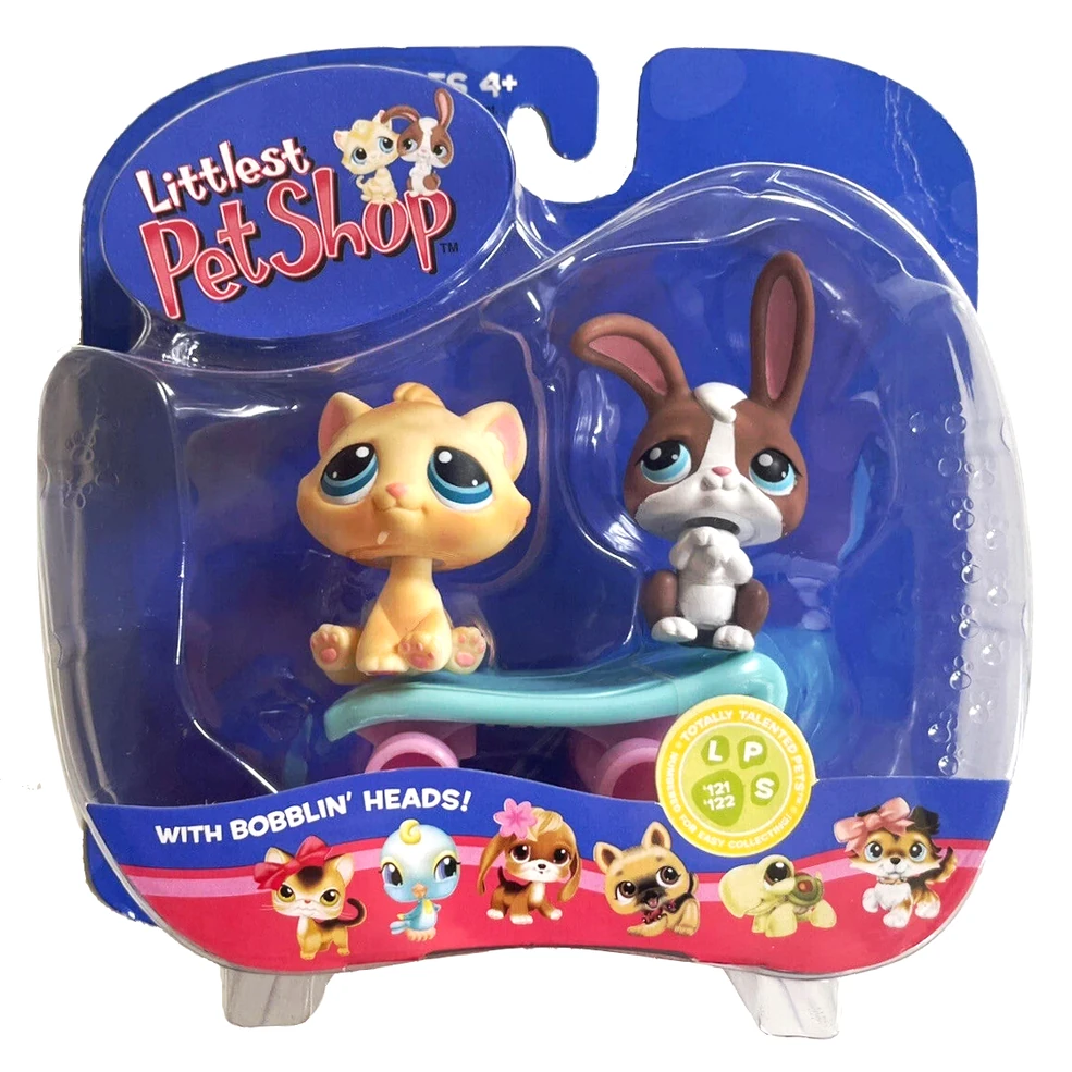 Lot De 8 Figurines Littlest Pet Shop Hasbro - Chiens Et Chats - #358 #832 #649 #226 #1655 #335 #875 #227
