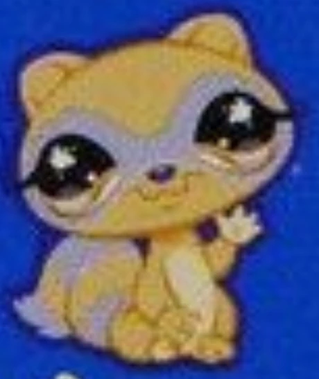 Littlest Pet Shop #1028 HASBRO – Renard Marron Et Blanc – Figurine Avec Accessoires – Occasion