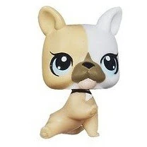 Littlest PetShop LPS #3587 - Chien Bouledogue Authentique Hasbro - Figurine Collection