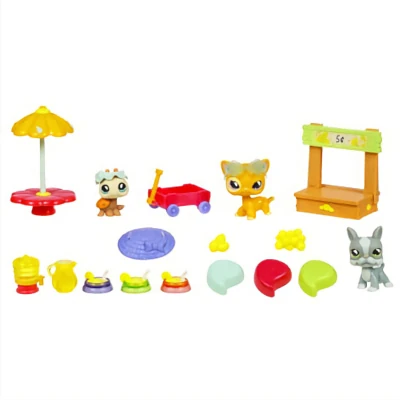 Littlest Pet Shop Authentique LPS Stand Limonade - Shorthair #855 #856 #857 - Occasion