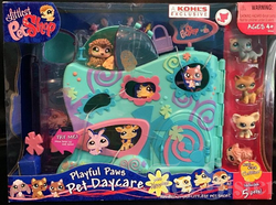 LPS Playful Paws Day Care Playset, Vintage Littlest Pet Shop, Lps